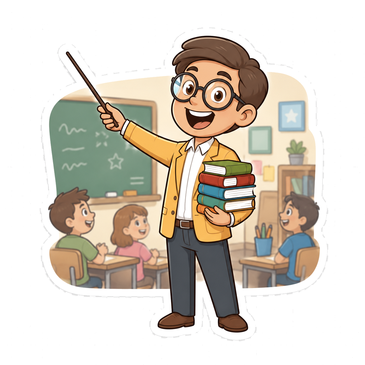 Cartoon Teacher